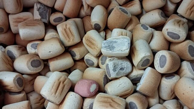 close up of dry animal food