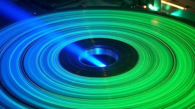 Color Gradient Visualization of Polarization Rotation in a Faraday Rotator