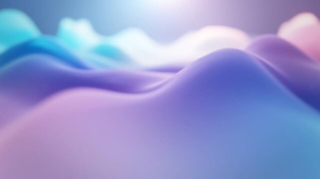 Abstract flowing liquid waves showing smooth pastel colors in this cinematic motion background digital animation clip