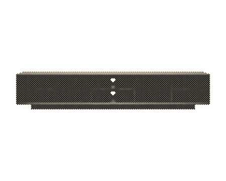 Vintage retro halftone vector shelf with circle dot pattern design. Classic mid-century modern storage unit illustration with dotted texture isolat...