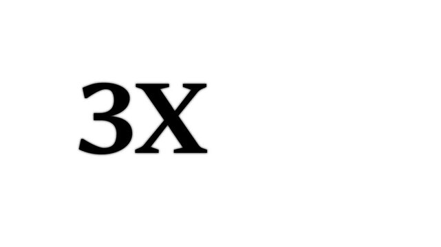 3x Speed Fast Forward Icon Loop Animation
