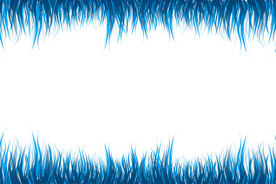Swoosh Border Abstract Blue Frame Background