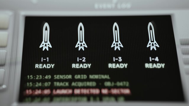 Four Interceptor Missiles Ready for Launch