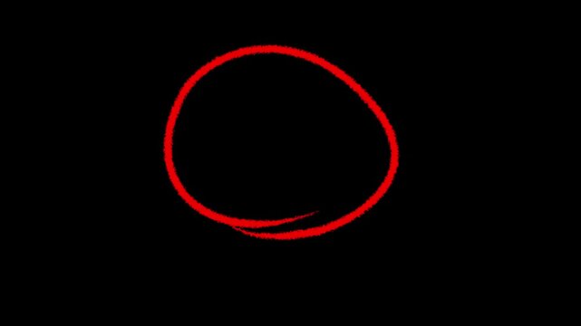 marker circle isolated oval target mark.4k motion graphics video