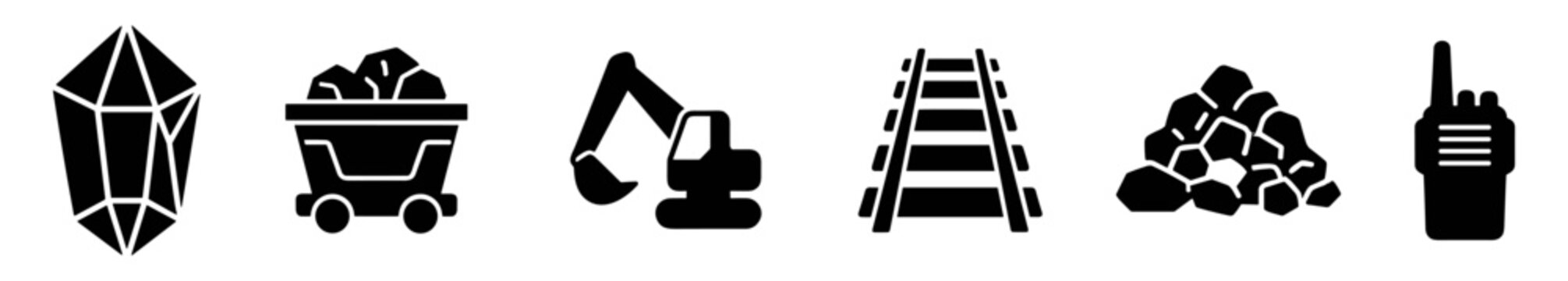 Simple illustration of electric vehicle charging stations with power plugs and lightning bolt symbols in green and white variations on transparent background