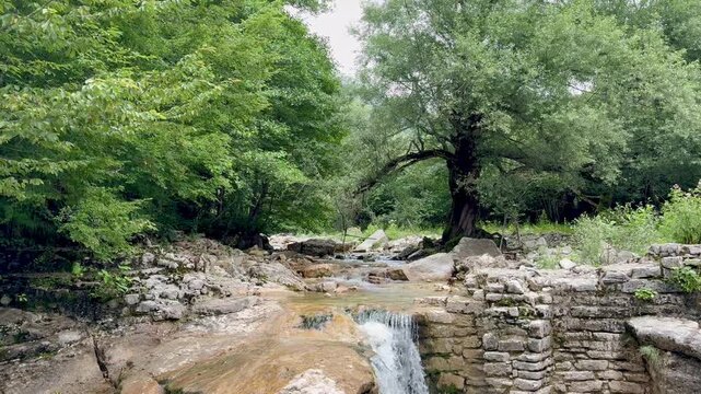 Beautiful scenery of Okatse Canyon in Georgia