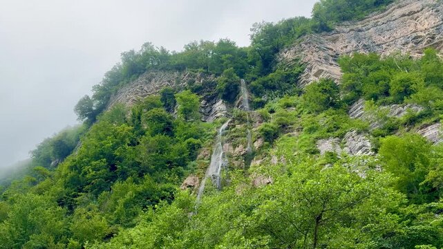 Okatse waterfall in the beautiful Okatse Canyon in Georgia