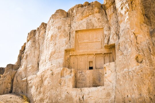 Tombs of Artaxerxes I and Darius the Great, kings of the Achaemenid empire, located in the Naqsh-e Rostam necropolis in Iran