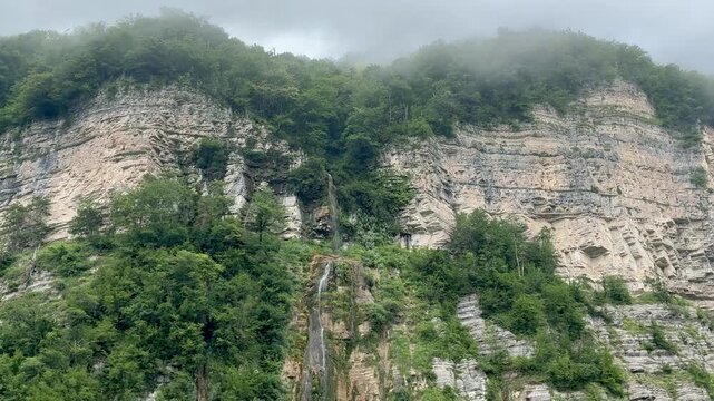 Okatse waterfall in the beautiful Okatse Canyon in Georgia