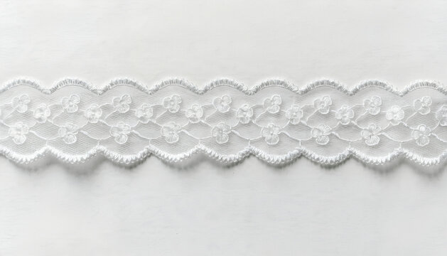 Silver metallic beaded trim for fashion and craft projects. Decorative shiny lace edging for garments and accessories.