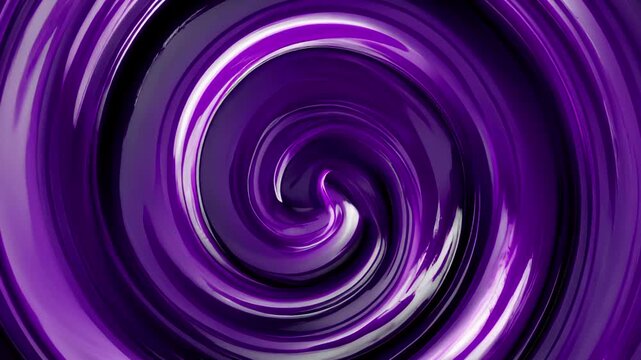 Ultra Realistic Glossy Purple Taro Cream Spiral Swirl Texture with Rich Velvety Dessert Surface, Premium Lavender Yogurt Vortex, Macro Food Animation Loop