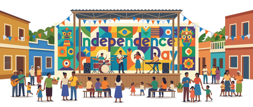 Brazilian Independence Day Celebration with Live Music and Outdoor Community Event