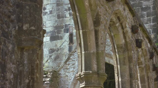 Saint Thomas a Becket Abbey Church ruins archway in Yorkshire