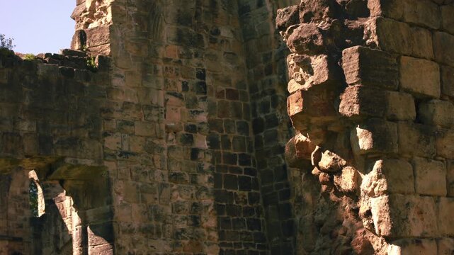Kirkstall Abbey Church ruins in Leeds Yorkshire