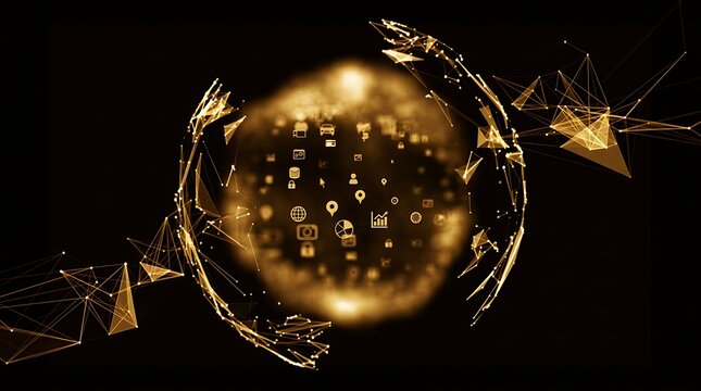 Background imagery featuring digital technology concepts: AI, DX, cloud, data, networks.AI