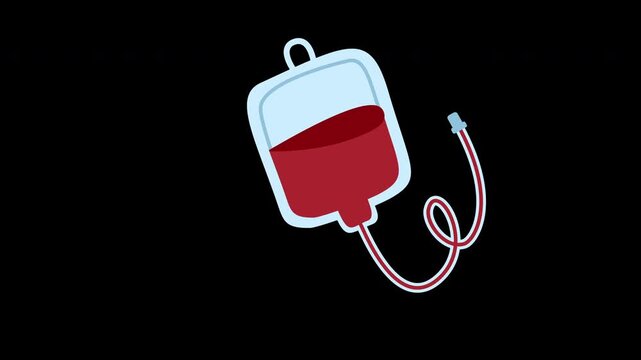 illustration of a blood bag