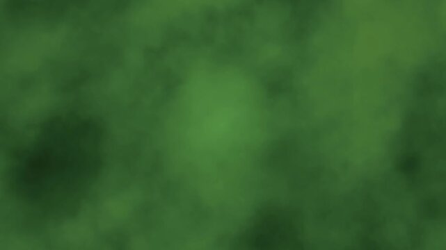 Abstract looping background in varying shades of green.