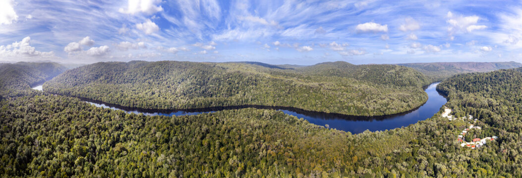 D Tas Corinna Pieman whole river pan