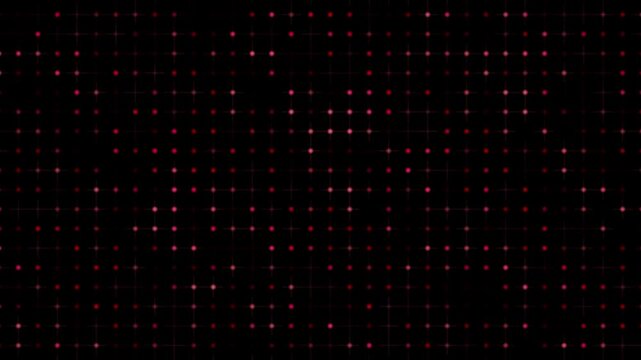 A loopable background displaying a grid pattern of dim red lights against a solid black space.