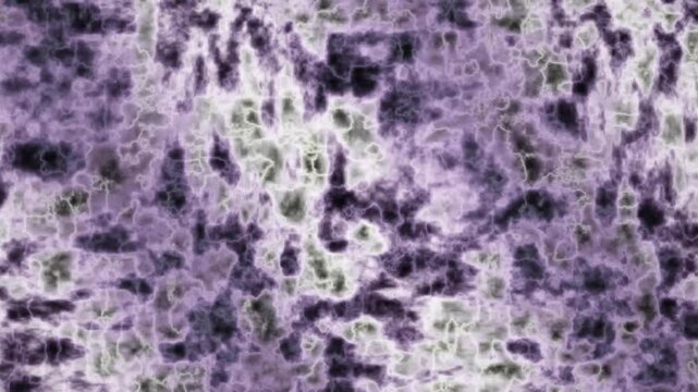 Abstract purple and white fuzzy texture creates a seamless loop background