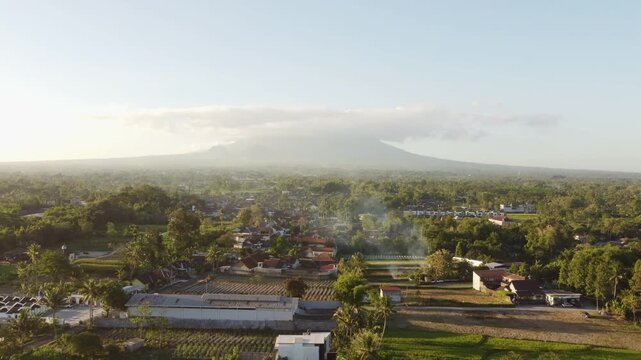 Mount Merapi from Yogyakarta, Indonesia
