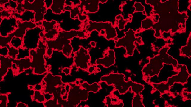 Abstract red pattern on black background for seamless loop animation