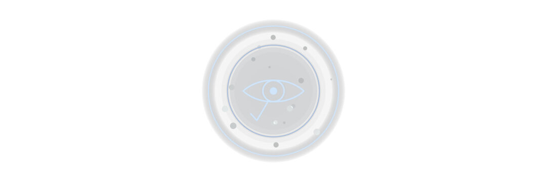 Theta brain wave symbol with meditation glow. Isolated transparent PNG mystical overlay for Photoshop and video.