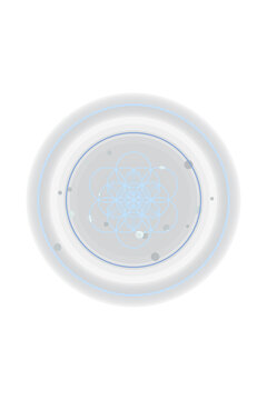 Sigma sum symbol with mathematical energy. Isolated transparent PNG mystical overlay for Photoshop and video.