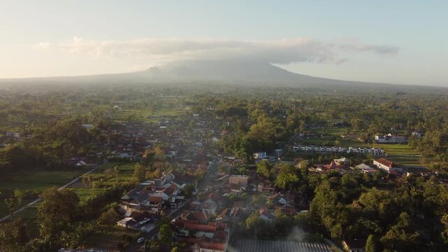 Mount Merapi at Sunset, Yogyakarta, Indonesia