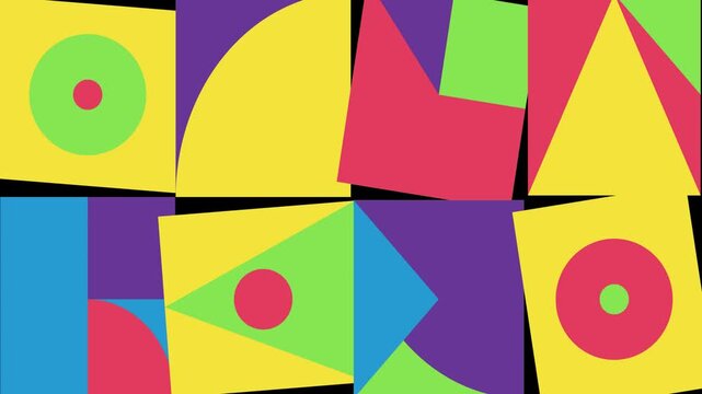 Abstract Geometric Motion Graphics Animation