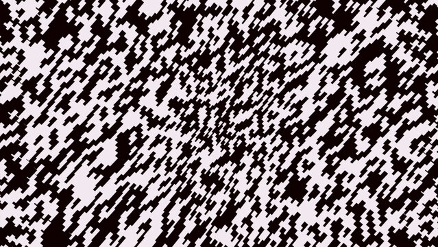 Black and white pixelated digital camouflage abstract geometric pattern background