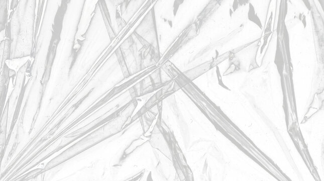Transparent Plastic Wrap Texture PNG &ndash; Realistic Wrinkled Cellophane Overlay for Packaging Mockups