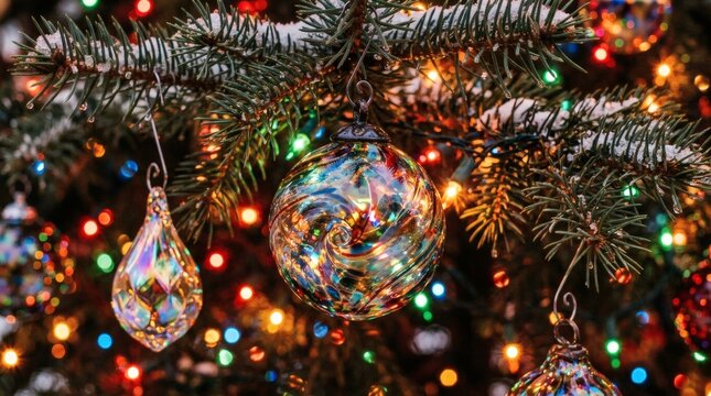 Cozy family enjoying a retro Christmas Eve in vintage decorated living room