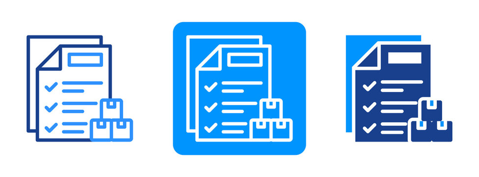 Order Summary Icon In Dual Tone Style