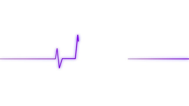 Seamless electrocardiogram waveforms pulsing with subtle digital animation on a clean background