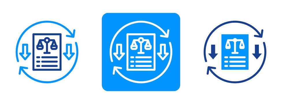 Liberalization Icon In Dual Tone Style