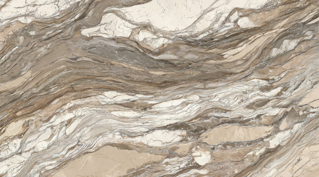 Intricate swirling marble stone texture with natural veining in taupe and cream hues
