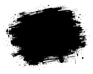 Fototapeta premium grunge brush stroke paint smear on transparent background