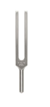 A 440 Hz steel tuning fork for musical pitch reference and sound experiments