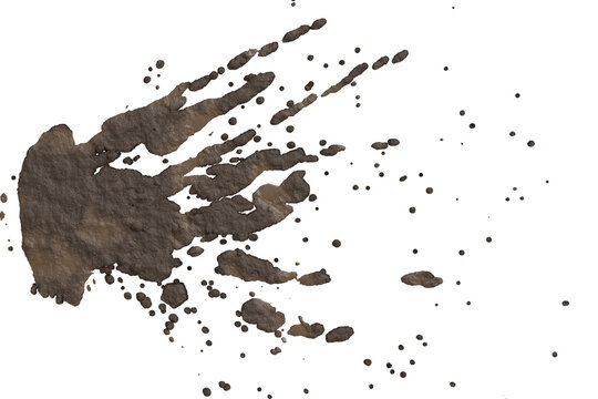  rich brown mud splashing