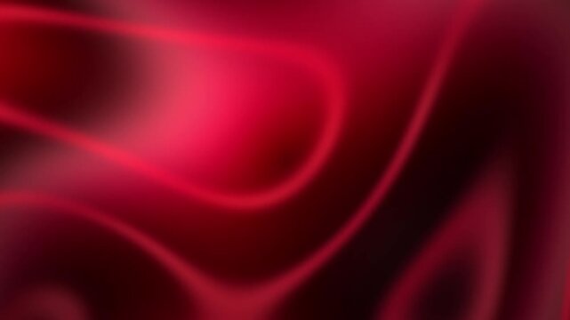 An abstract red background features a continuous and seamless looping pattern that creates a fluid visual effect.