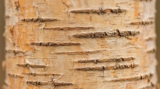 Macro photography of birch bark texture and pattern.