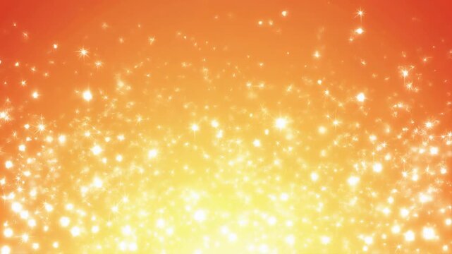 幻想的なパステルカラーのキラキラ輝く背景素材　黄色　オレンジ