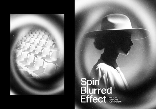 Radial Spin Photo Effect For Poster And Social Media Design