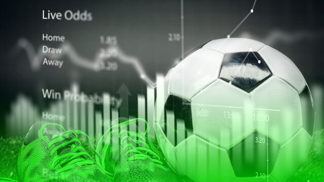 Sports betting on soccer with live odds displayed