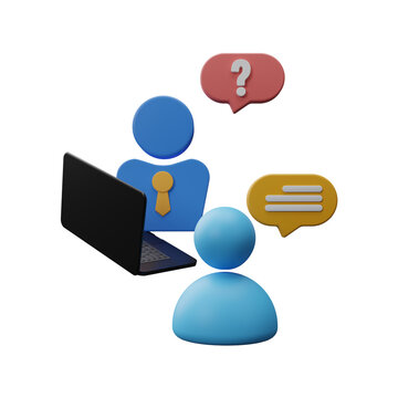 Job interview icon isolated on transparent background. Recruitment, interview, job, management, interview, CV, employee training, career development. Human resource management and hiring. 3d rendering