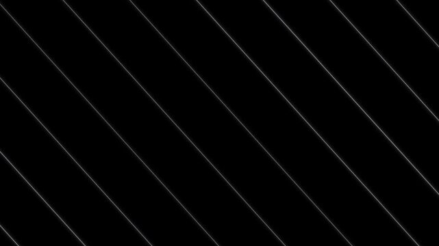 Abstract Glowing Diagonal Parallel Lines Background Loop, Minimal Futuristic Geometric Stripe Pattern Motion Graphic for Cyberpunk, Data and Modern Technology Backdrop
