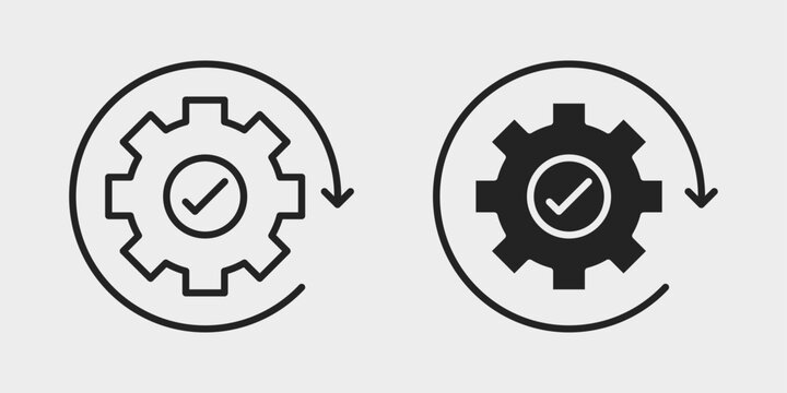 Automation Trigger Icon represents workflow triggers, automated events, and process activation with editable outline and filled vector illustration.