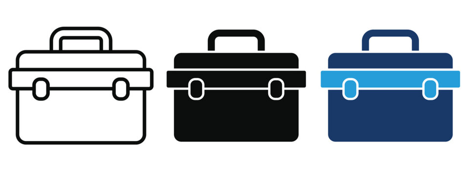 Toolbox icon symbol set