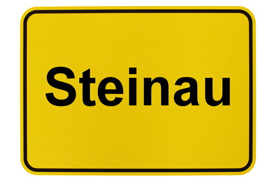 Illustration eines Ortsschildes der Gemeinde Steinau in Niedersachsen	